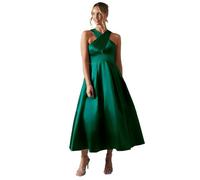 Coast Cross Neck Twill Bridesmaid Dress, 10, Emerald