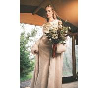 Coast Draped Corset Bow Maxi Wedding Dress In Ivory ivory