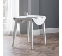 Coast Drop Leaf Dining Table - 2-4 Seater - 55cm - Round - Grey