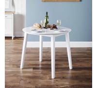 Coast Drop Leaf Dining Table - 2-4 Seater - 55cm? Round - White