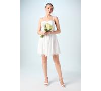 Coast Embellished Lace Bandeau Bridal Mini Dress In Ivory ivory 10