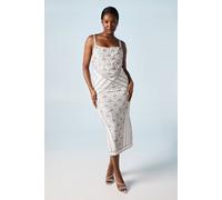 Coast Embellished Scallop Cowl Back Wedding Dress In Ivory ivory 10