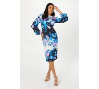 Coast Floral Print Long Sleeve Midi Wedding Guest Dress multi 8