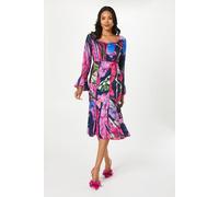 Coast Floral Print Long Sleeve Midi Wedding Guest Dress multi 8