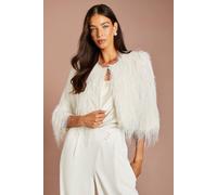 Coast Women's Fringe Jacket in Ivory | Size: 10 Coast Ivory 10