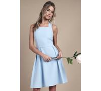 Coast Girl's Teen Bow Back Mini Dress in Dusty Blue | Size: 10/11 Years