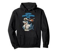 Coast Guard Celebration Shark Captain, Rescue Helicopter Pullover Hoodie