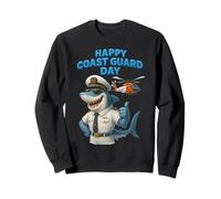 Coast Guard Celebration Shark Captain, Rescue Helicopter Sweatshirt