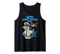 Coast Guard Celebration Shark Captain, Rescue Helicopter Tank Top