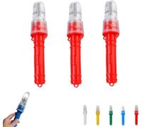 Coast Guard Certified LED Marine Signal Light, Waterproof and Corrosion-Resistant Emergency Kit, White SOS Strobe Light, Fishing Boat Buoy Safety Light [3-Pack]