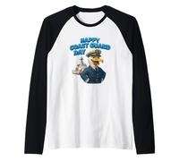 Coast Guard Day Celebration Captain Seagull, Maritime Vessel Raglan Baseball Tee