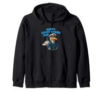 Coast Guard Day Celebration Captain Seagull, Maritime Vessel Zip Hoodie