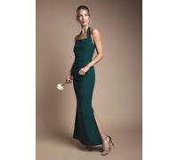 Coast Women's Halter Neck Gathered Waist Midaxi Bridesmaid Dress in Emerald | Size: 12