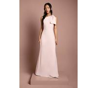 Coast Honoured Bow One Shoulder Maxi Bridesmaid Dress In Blush blush
