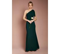 Coast Honoured Bow One Shoulder Maxi Bridesmaid Dress In Emerald emerald 12