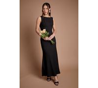 Coast Honoured Petite Sleeveless Cowl Back Maxi Bridesmaid Dress In Black black