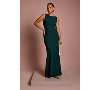 Coast Honoured Petite Sleeveless Cowl Back Maxi Bridesmaid Dress In Emerald emerald 14