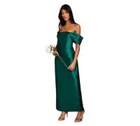 Coast Honoured Petite Women’s Twill Bardot Column Midi Bridesmaid Dress Emerald
