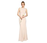 Coast Honoured Sleeveless Cowl Back Maxi Bridesmaid Dress, 14, Champagne