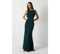 Coast Honoured Sleeveless Cowl Back Maxi Bridesmaid Dress In Emerald emerald 10