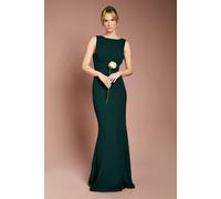 Coast Honoured Sleeveless Cowl Back Maxi Bridesmaid Dress, 14, Emerald