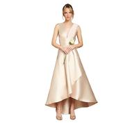 Coast Women's Honoured Sleeveless Plunge Waterfall Twill Maxi Bridesmaid Dress in Champagne | Size: 10 Coast Champagne 10