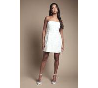 Coast Hotfix Diamante Bandeau Bridal Mini Dress In Ivory ivory 18