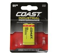 Coast Industrial Performance Alkaline Batteries 9V Single