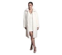 Coast Ivory Faux Fur Longline Collared Coat