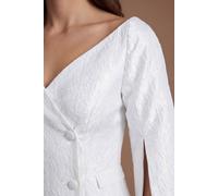 Coast Jacquard Mini Blazer Dress In Ivory ivory