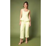 Coast Jacquard Trouser In Yellow yellow 10