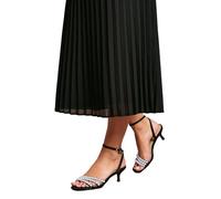 Coast Kansas Satin Pearl Detail Kitten Heel Sandals, 5, black