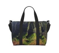 Coast Kauai Mountain Cliff Printed Travel Duffel Bag for Women Men - Weekend Overnight Bags with Adjustable Shoulder Strap and Handle