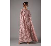 Coast Lace Cape Gown In Blush blush 14