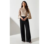 Coast Lace Kimono Sleeve Jumpsuit In Champagne champagne 8