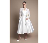 Coast Lace Long Sleeve Wedding Bolero In Ivory ivory M