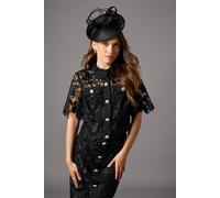 Coast Lace Pearl Button Shirt In Black black 12