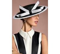 Coast Lisa Tan Boater With Bow Front In Mono mono