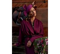 Coast Lisa Tan Contrast Felt Hat With Bow Detail In Purple purple One Size