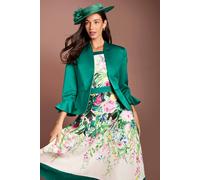 Coast Women's Lisa Tan Flared Cuff Layering Jacket in Green | Size: 14 Coast Green 14