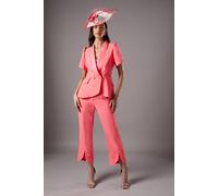 Coast Lisa Tan Split Front Trouser In Coral coral
