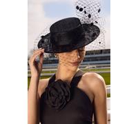 Coast Lisa Tan Veiled Boater In Black black