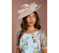 Coast Loop Detail Wide Brim Fascinator In Blush blush One Size