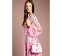 Coast Mia Drawstring Sequin Crossbody Bag, One Size, Blush