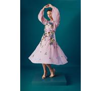 Coast Muse Long Sleeve Embellished Sequin Midi Dress Coast Rose 12