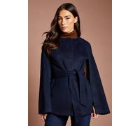 Coast Navy Belted Short Occasion Cape Coat navy