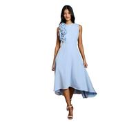Coast Women's Petite 3D Corsage High Low Dress in Pastel Blue | Size: 10 Coast Pastel Blue 10