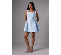 Coast Petite Bow Back Mini Dress In Pale Blue pale blue 10