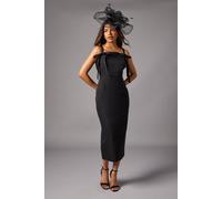 Coast Petite Bow Detail Strappy Pencil Dress In Black black 6
