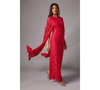 Coast Petite Lace Gown In Raspberry raspberry 10